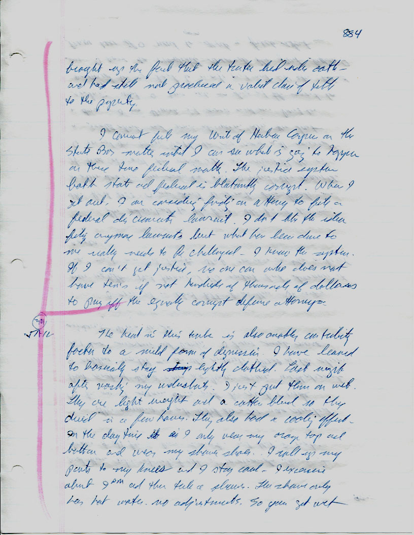 Dr John WorldPeace 2008 Prison Journal